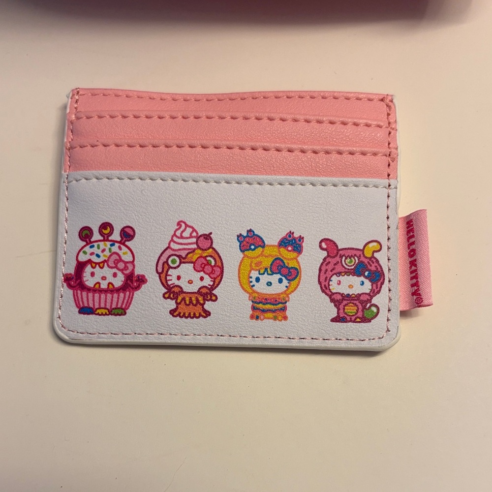 NWOT Loungefly Hello Kitty Monster Costumes Mini Backpack & Cardholder Set - Picture 6 of 6